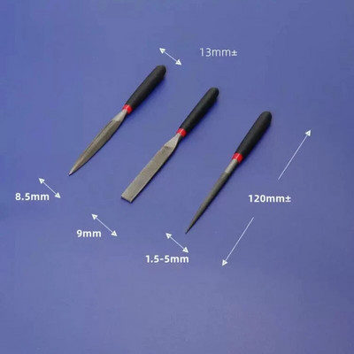 Mini čelične turpije Iglična ravna poluokrugla turpija za nakit Metalni kamen Staklo Poliranje drva Rezbarenje drvo Set ručnih alata