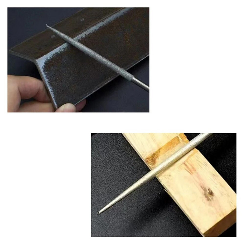 5 tk 3 mm varrega ümmargune teemantviil Teemantlihvimispea Nõelviil metalli graveerimiseks nikerdamiseks poleerimiseks käsitööriistad 140 mm