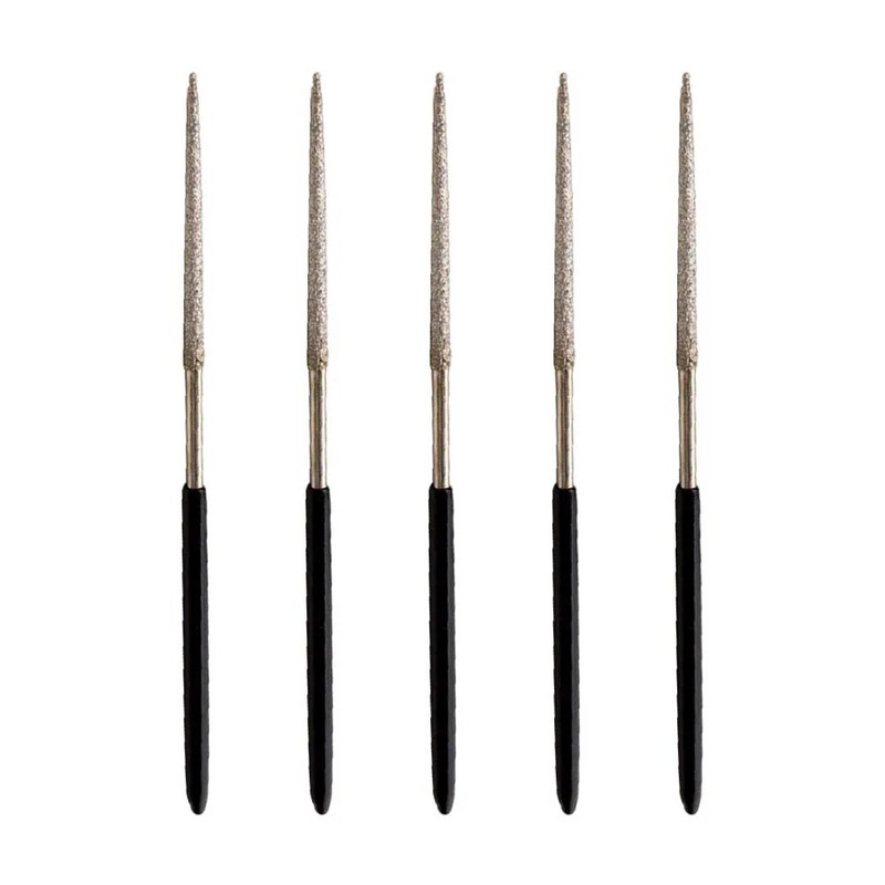 5 tk 3 mm varrega ümmargune teemantviil Teemantlihvimispea Nõelviil metalli graveerimiseks nikerdamiseks poleerimiseks käsitööriistad 140 mm