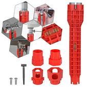 8 u 1 ključ za kanale Ključ za sudoper Ključ protiv klizanja Čarobni ključ za cijevi Kuhinjska vodovodna instalacija Višestruki ključ za popravak Nasadni ključ