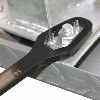 3 до 17 черен многофункционален гаечен ключ с двоен край Шестоъгълен двукраен плътен гаечен ключ Инструмент за винтове и гайки с различни диаметри