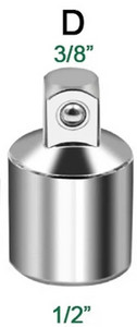 Adapter nasadnog ključa sa čegrtaljkom Adapter ključa sa čegrtaljkom 1/2 velikog zavoja 3/8 srednjeg zavoja 1/4 malog zavoja CR-V krom-vanadij čelik
