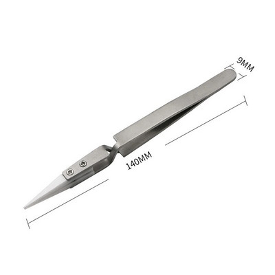 1 τεμ. Αντίστροφη λαβίδα ακριβείας Κεραμική πλακέτα κυκλώματος ανθεκτική στη θερμότητα Σετ εργαλείων συγκόλλησης με τσιπ Cross Lock Βιομηχανική λαβίδα