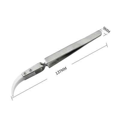 1 τεμ. Αντίστροφη λαβίδα ακριβείας Κεραμική πλακέτα κυκλώματος ανθεκτική στη θερμότητα Σετ εργαλείων συγκόλλησης με τσιπ Cross Lock Βιομηχανική λαβίδα