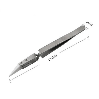 1 τεμ. Αντίστροφη λαβίδα ακριβείας Κεραμική πλακέτα κυκλώματος ανθεκτική στη θερμότητα Σετ εργαλείων συγκόλλησης με τσιπ Cross Lock Βιομηχανική λαβίδα