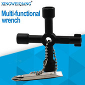 1PC Višenamjenski ključ s križnim prekidačem s priborom Kvadratni trokutasti vlak Električni ormarić Kutija Dizalo Ormarić Legura