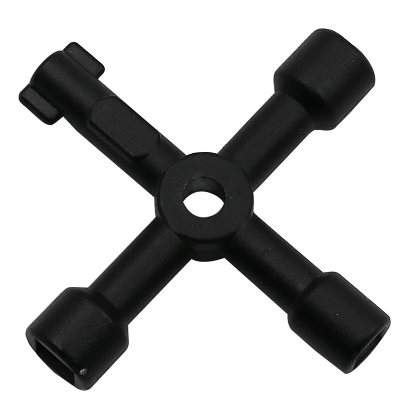 1PC Višenamjenski ključ s križnim prekidačem s priborom Kvadratni trokutasti vlak Električni ormarić Kutija Dizalo Ormarić Legura