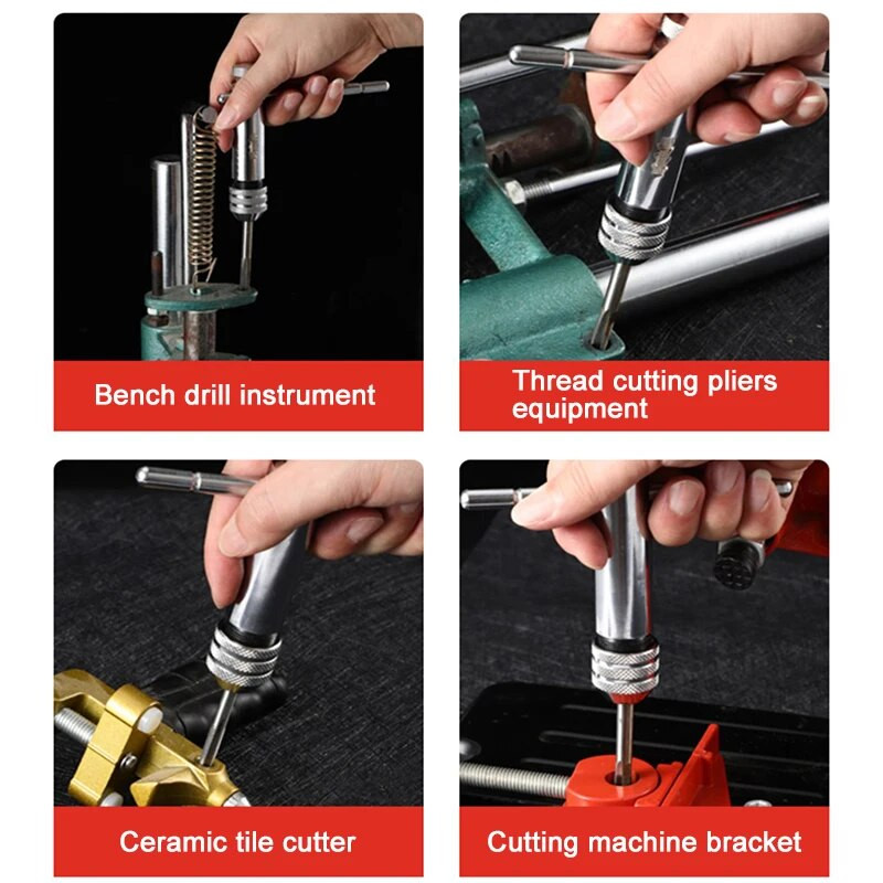 M3-M8 Ključ za ručnu nareznicu s podesivom čegrtaljkom M5-M12 Produženi alat za narezivanje naprijed i nazad Pribor