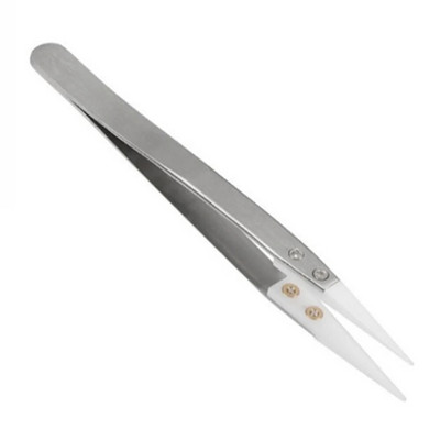 Ravno usmjerena keramička pinceta za lemljenje elektronike s ručnim alatom od nehrđajućeg čelika Precizna pinceta s drškom za pincetu