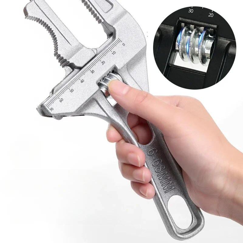 16–68 mm vonios kambario santechnikos veržliaraktis trumpa rankena, didelio atidarymo veržliarakčio kriauklės taisymas Daugiafunkcinis maišytuvo vamzdžių vamzdžių įrankis