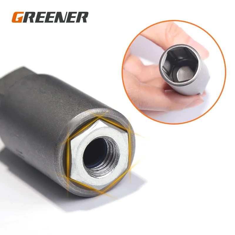 Greener One db 80 mm-es hosszúságú extra mély csavar anyacsavarozó bit 6,35 mm hatlapfejű csavarkulcs foglalatos csavarhúzó elektromos szerszámhoz