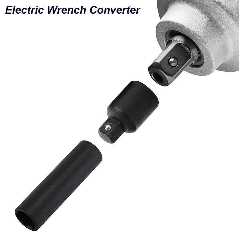 Ütésütköző aljzat adapter konverter szűkítő hüvely csukló elektromos csavarkulcs racsnis villás kulcs 1/2 3/8 1/4 autójavító szerszám
