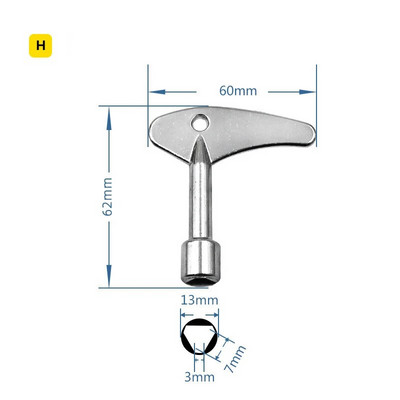 4 Ways Phillips Wrench Mini univerzális belső háromszögű többfunkciós kis keresztkulcsos csavarkulcs javítási kéziszerszámok autólifthez