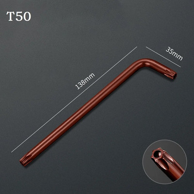 1db Torx hatlapfejű csavarhúzó csavarkulcs, kétvégű, 2 utas Torx csavarhúzó villáskulcs szerszám T10 T15 T20 T25 T27 T30 T40 T45