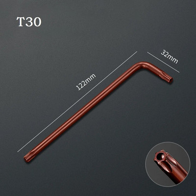 1db Torx hatlapfejű csavarhúzó csavarkulcs, kétvégű, 2 utas Torx csavarhúzó villáskulcs szerszám T10 T15 T20 T25 T27 T30 T40 T45