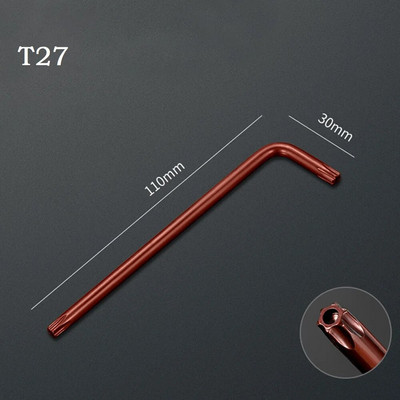 1db Torx hatlapfejű csavarhúzó csavarkulcs, kétvégű, 2 utas Torx csavarhúzó villáskulcs szerszám T10 T15 T20 T25 T27 T30 T40 T45