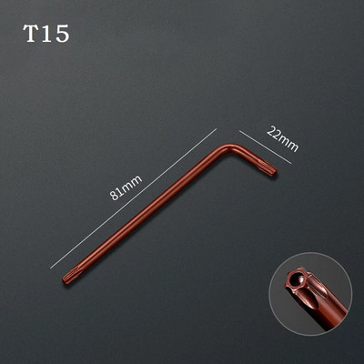 1db Torx hatlapfejű csavarhúzó csavarkulcs, kétvégű, 2 utas Torx csavarhúzó villáskulcs szerszám T10 T15 T20 T25 T27 T30 T40 T45