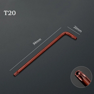 1db Torx hatlapfejű csavarhúzó csavarkulcs, kétvégű, 2 utas Torx csavarhúzó villáskulcs szerszám T10 T15 T20 T25 T27 T30 T40 T45