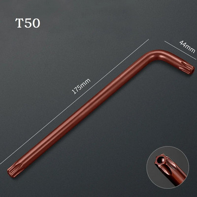1db Torx hatlapfejű csavarhúzó csavarkulcs, kétvégű, 2 utas Torx csavarhúzó villáskulcs szerszám T10 T15 T20 T25 T27 T30 T40 T45