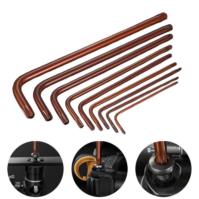 1 kom Torx šesterokutni ključ odvijač Ključ Bit dvostrani dvosmjerni Torx odvijač Ključ ključ Alat T10 T15 T20 T25 T27 T30 T40 T45