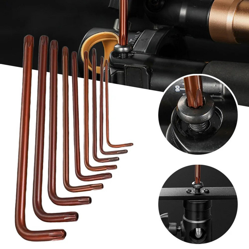 1 kom Torx šesterokutni ključ odvijač Ključ Bit dvostrani dvosmjerni Torx odvijač Ključ ključ Alat T10 T15 T20 T25 T27 T30 T40 T45