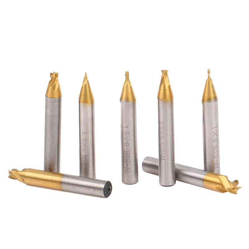 1 vnt 6 mm kotelis, padengtas Ti-dengtas HSS vertikalių raktų staklių pjaustytuvai, durų automobilio raktų pjaustytuvai, dalių raktų gamintojas Šaltkalvio įrankiai 1.0-5.0