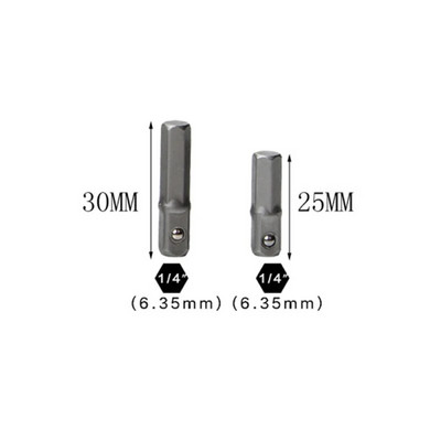 Adapter za utičnicu za bušilicu 1/4'' šesterokutni produžetak drške za udarnu izvijač 1/2'' 3/8'' 1/2'' set adaptera za svrdla s kvadratnom glavom Ručni alati