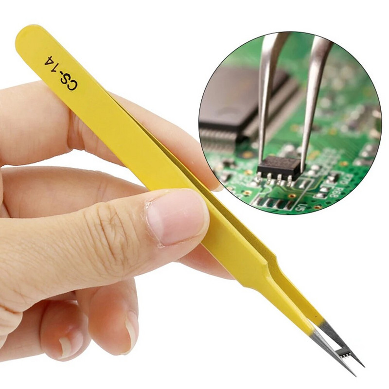 1 τεμ. τσιμπιδάκια ακριβείας Εργαλεία χειρός Πένσα τσιμπιδάκια για συγκόλληση εργαλείων για μηχανικός επισκευαστής τηλεφώνων Ηλεκτρολόγος φρυδιών/βλεφαρίδων