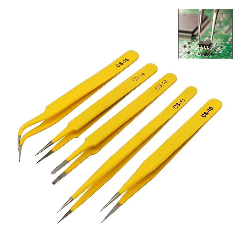 1 τεμ. τσιμπιδάκια ακριβείας Εργαλεία χειρός Πένσα τσιμπιδάκια για συγκόλληση εργαλείων για μηχανικός επισκευαστής τηλεφώνων Ηλεκτρολόγος φρυδιών/βλεφαρίδων