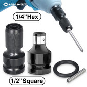 Univerzalni adaptivni ključ, adapter nasadne čegrtaljke, momentni ključ, adapter od 1/2 inča kvadratnog na 1/4 inča šesterokutne čegrtaljke nasadnog pretvarača