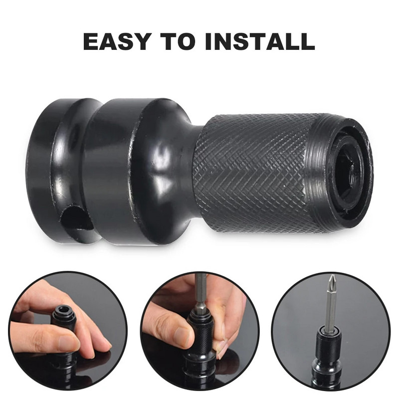 Univerzalni adaptivni ključ, adapter nasadne čegrtaljke, momentni ključ, adapter od 1/2 inča kvadratnog na 1/4 inča šesterokutne čegrtaljke nasadnog pretvarača