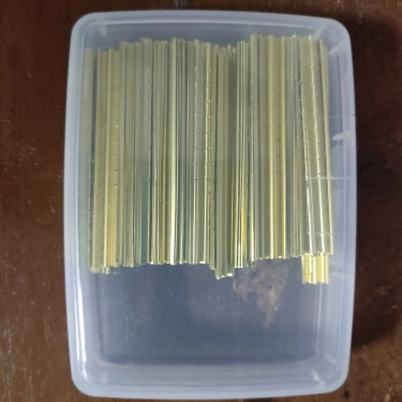 JMCKJ kaherealine viimistletud tinafooliumriba Kvaliteetsed lukksepatööriistad Kuldsed ja hõbedased tinafooliumvõtme kulutööriist 100 tk/karp