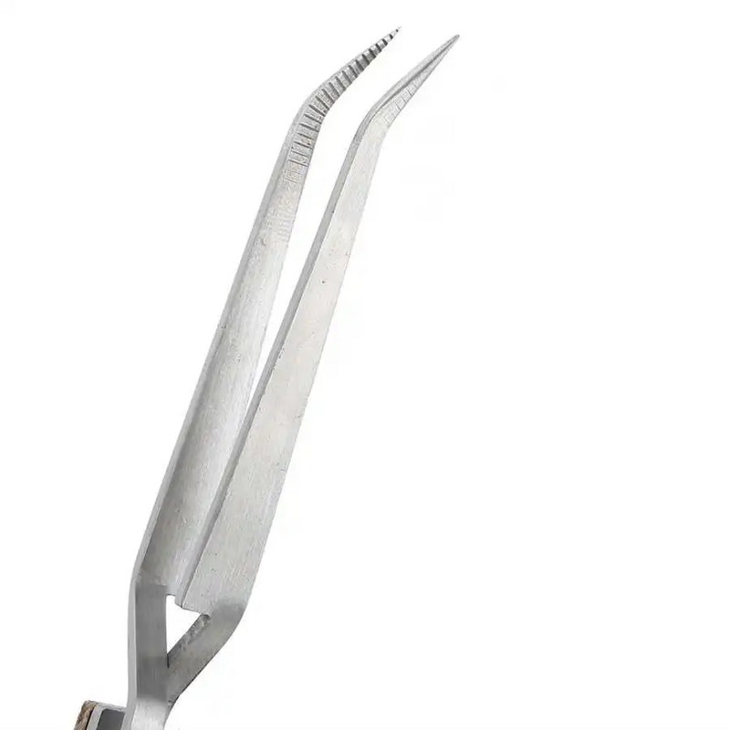 Pro papuošalų litavimo pincetas Tiesus lenktas/tiesus antgalis Selflock suvirinimo pincetas Fiksuojantis pincetas papuošalų kūrimas