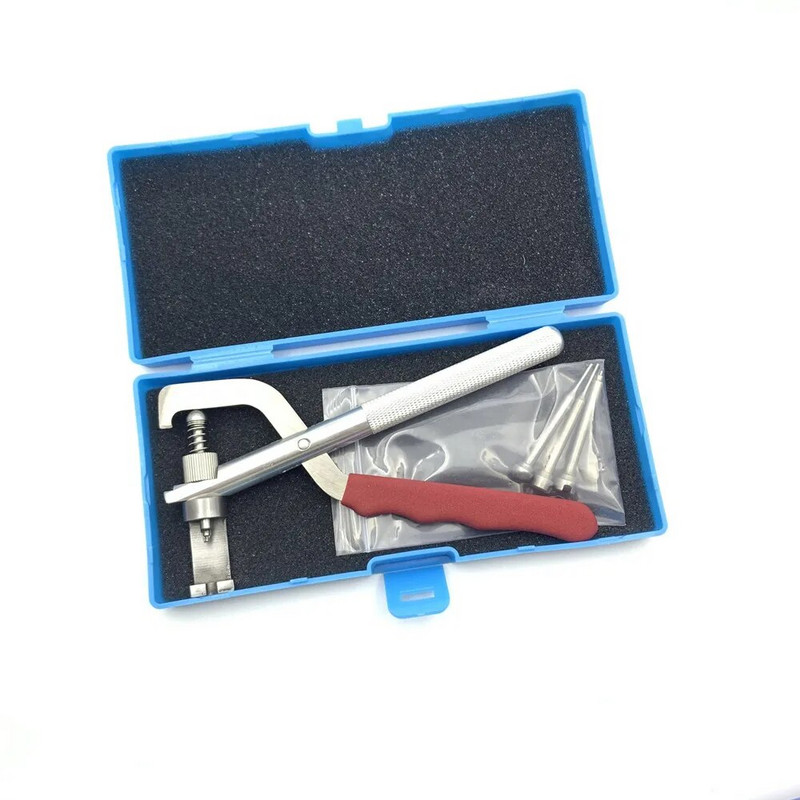 Atverčiamas rakto ašmenų kaiščio išmontavimo įrankio susukamasis kaištis Nuimkite ir paspauskite replę su kai kuriais 1,6 mm kaiščiais