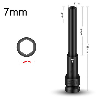 1/2-es hajtóhüvelyű ütvecsavarkulcs hatlapfejű 8-24 mm-es adapter-kulcs-átalakító mélyütő-hüvelyes fejű gumiabroncs-eltávolító eszközök