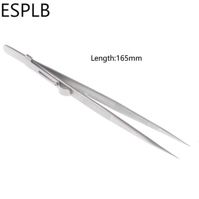 6,3`` Slide Lock από ανοξείδωτο ατσάλι Presicion ρυθμιζόμενο τσιμπιδάκι ίσιο/καμπύλο άκρο Αντιστατικό τσιμπιδάκι για ηλεκτρονικά κοσμήματα