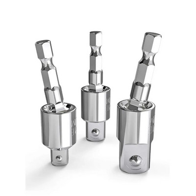 Seturi de adaptoare pentru prize de găurit electric rotativ la 360° pentru șofer cu impact cu tijă hexagonală 1/4" 3/8" 1/2"