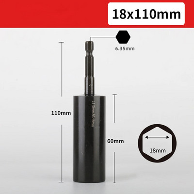 1 бр. 1/4" гаечен шестограмен ключ 8-19 mm електрическа бормашина Болт с вложка с глава Гайка Накрайник Ударни свредла Адаптер Отвертки Накрайници