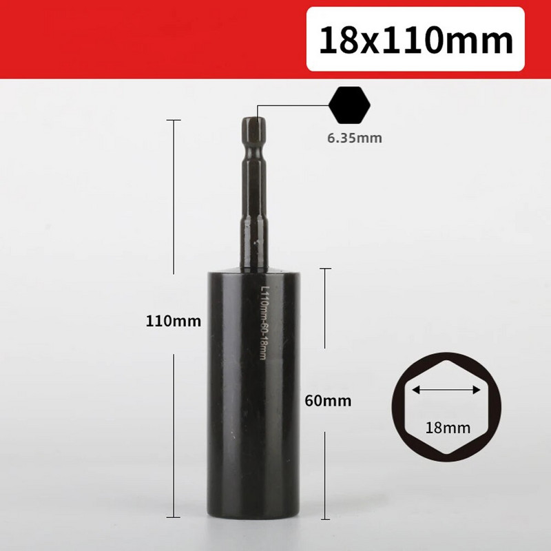 1 kom 1/4" šesterokutni nasadni ključ 8-19 mm električna bušilica s utičnicom i utičnicom, vijak, matica, odvijač, udarna svrdla, adapteri, odvijači, nastavci