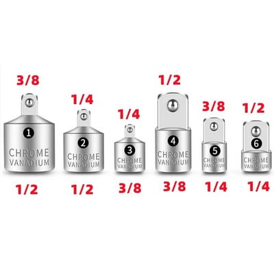 Aljzatadapter racsnis csavarkulcs adapter 1/2 nagy légy fordulat 3/8 közepes légy fordulat 1/4 kis légy CR-V króm-vanádium acél