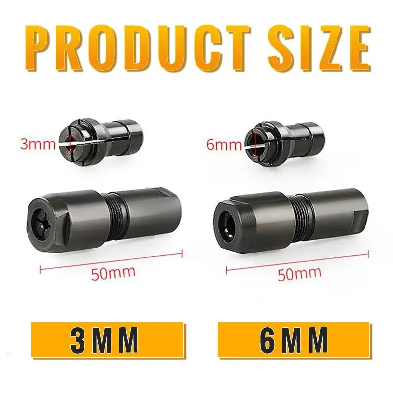 Adaptor modificat polizor unghiular de 6/3mm la mandrina polizorului drept pentru polizor unghiular de tip 100 M10 slefuire, lustruire, taiere