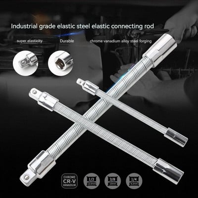 Čaura električnog ključa Univerzalna produžna šipka Savitljiva fleksibilna produžna šipka Komplet osovine 1/4 3/8 1/2 Nasadni ključevi Pogonska glava