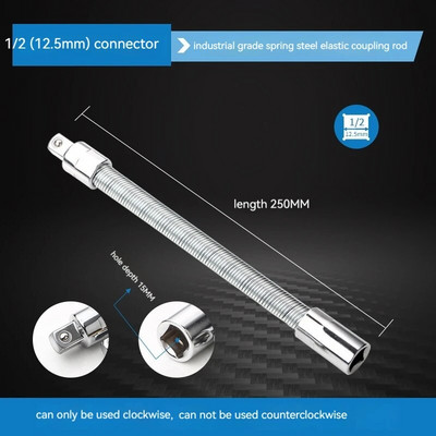 Čaura električnog ključa Univerzalna produžna šipka Savitljiva fleksibilna produžna šipka Komplet osovine 1/4 3/8 1/2 Nasadni ključevi Pogonska glava