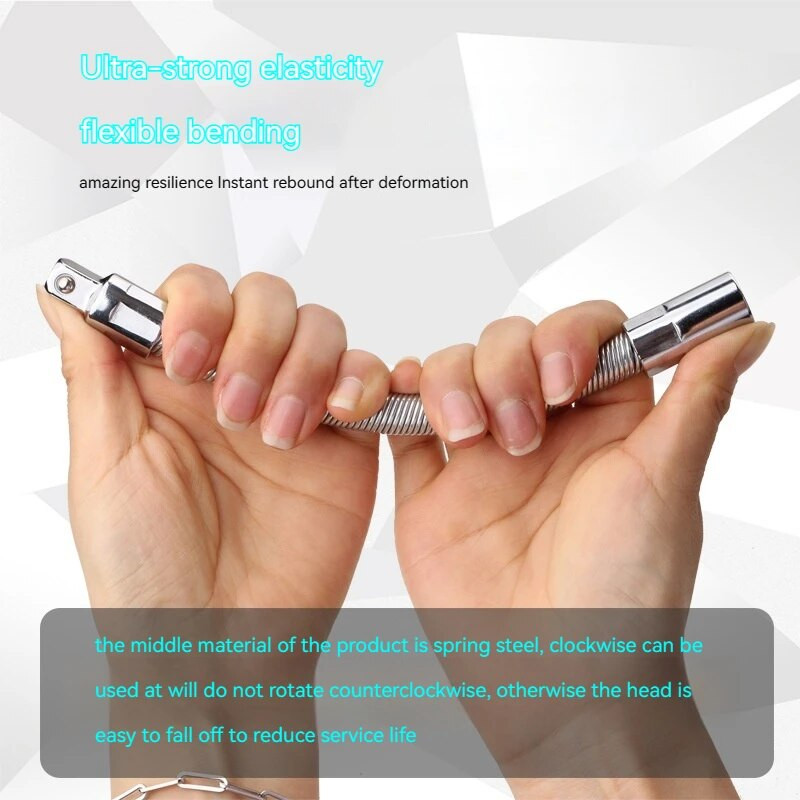 Čaura električnog ključa Univerzalna produžna šipka Savitljiva fleksibilna produžna šipka Komplet osovine 1/4 3/8 1/2 Nasadni ključevi Pogonska glava