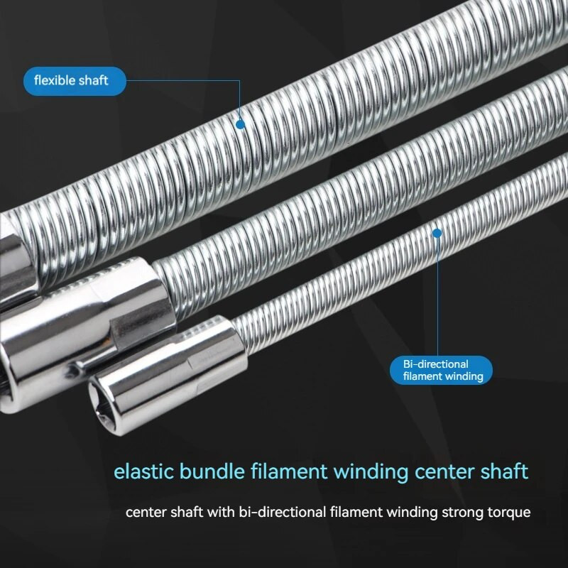 Čaura električnog ključa Univerzalna produžna šipka Savitljiva fleksibilna produžna šipka Komplet osovine 1/4 3/8 1/2 Nasadni ključevi Pogonska glava