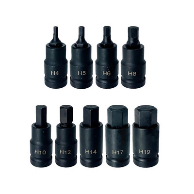 1 tk 55 mm 1/2" ajami kuuskantotsakuga pesa kruvikeeraja mutrivõtme komplekt puuritera adapter käsitööriistad H4 H5 H6 H8 H10 H12 H14 H17 H19