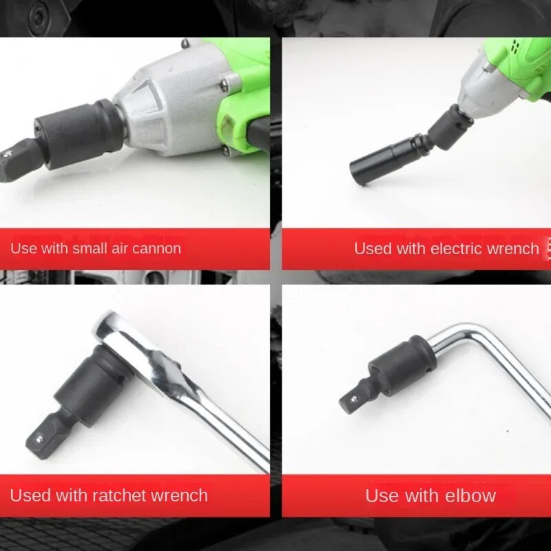 1/2 3/8 1/4 360 stupnjeva okretni zglob zgloba zračni udar klimanje utičnice adapter ručni alati prijenosni univerzalni alati