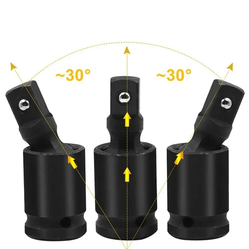 1/2 3/8 1/4 360 stupnjeva okretni zglob zgloba zračni udar klimanje utičnice adapter ručni alati prijenosni univerzalni alati