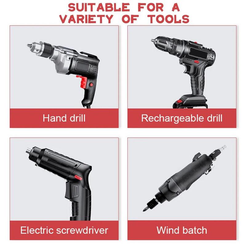 9 komada 5-13 mm šesterokutni vijak s utičnicom i mlaznicama Matica 1/4 in šesterokutna matica Odvijač Adapter za bušilicu Set odvijača Set nastavaka Ručni alati