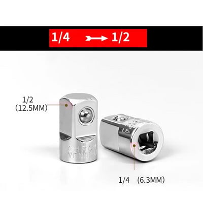 1/4" 3/8" 1/2" ženski na muški pogon nasadni ključ Pretvornik adapter za ključeve Dio s čegrtaljkom Nasadni adapter